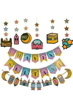 Willkommens-Ramadan-Ornament-Set mit 3 Ornamenten für alle Altersgruppen - 1