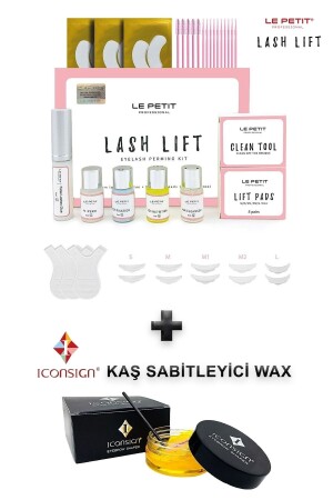 Wimpernlifting-Set, Wimpernlift-Komplettset, Augenbrauen- und Wimperndauerwelle-Set und Augenbrauenformstabilisatorwachs EPLL-109-TK-46711 - 1