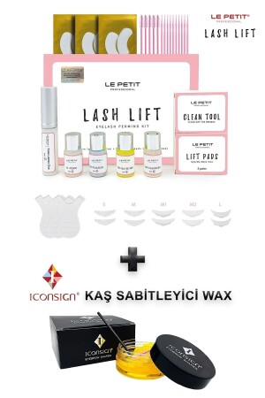 Wimpernlifting-Set, Wimpernlift-Komplettset, Augenbrauen- und Wimperndauerwelle-Set und Augenbrauenformstabilisatorwachs EPLL-109-TK-46711 - 3