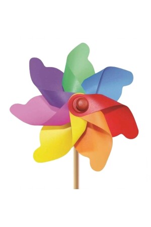 Windfahne Regenbogen 7 Flügel 20 cm - 2