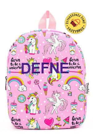 [Wir schreiben den Namen, den Sie wollen] Prinzessin Einhorn 0–8 Jahre alter Kinderrucksack – Kindergarten – Kindergartentasche - 2