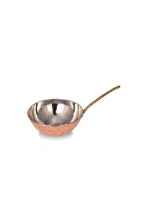 Turna Bakır Wok Tava 25 Cm Sadece Taban El Dövme Kırmızı Turna4800-1 P244S321 - 4