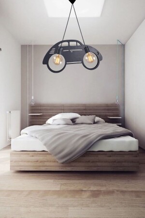 Woswos Kronleuchter Pendelleuchte, modern, rustikal, luxuriös, dekorative Retro-Lampe, Kronleuchter für Kinderzimmer - 2