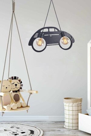 Woswos Kronleuchter Pendelleuchte, modern, rustikal, luxuriös, dekorative Retro-Lampe, Kronleuchter für Kinderzimmer - 7