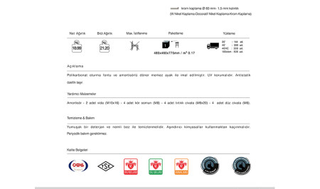 X-Treme B Bar Sandalyesi 2 Adet - 7