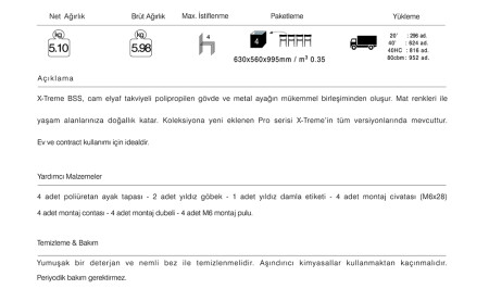 X-Treme Bss Pro Bar Sandalyesi 2 Adet - 7