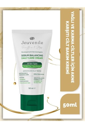 Akne Karşıtı Krem - Sebum Dengeleyici (Salicylic Acid, Niacinamide, Panthenol) Karma-Yağlı Cilt için 8682397030314 - 1