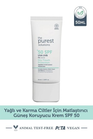 Yağlı Ve Karma Ciltler Için Matlaştırıcı Güneş Koruyucu Krem Spf 50- 50 Ml. - 2