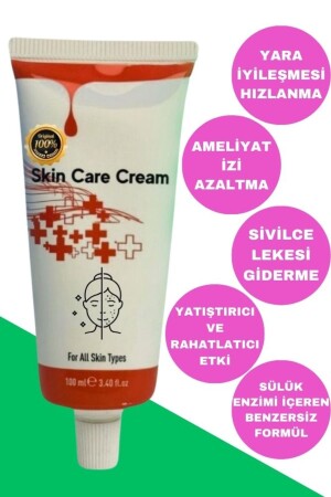 Yara Ameliyat Sivilce Kremi Doğal Yağlar ve Hücre Yenileyen Sülük Enzimi İçeren Krem SKİN CARE CREAM TYCPNHOKAN170947474267823 - 2