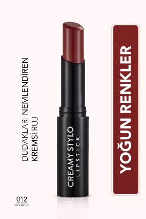 Yarı Parlak Stick Ruj- Creamy Stylo Lipstick -012 Rosewood-8682536013727 - 3