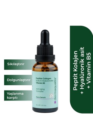 Yaşlanma Karşıtı Komplex Serum Peptide Kolajen (10%) Vitamin B5 Hyaluronik Asit 30ml KOZ23DER0006 - 2