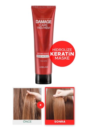 Yıpranmış Saçlar Için Hidrolize Keratin Yoğun Saç Bakım Maskesi Damage Treatment 150 ml 8809679091997 - 1