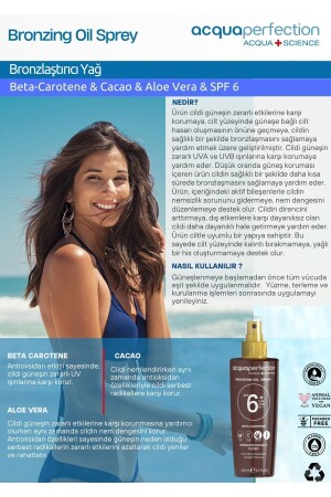 Yoğun Bronzlaştırıcı Yağ 200ml Spf 6 Korumalı Kakao Karoten Yağ Nemlendirici Etkili - 9