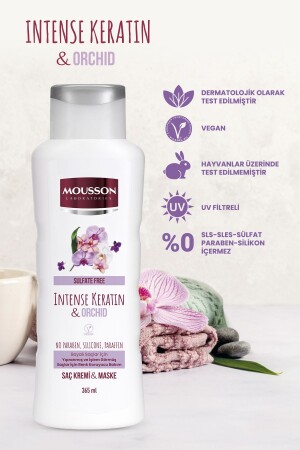 Yoğun Keratin&orkide Içeren Renk Koruyucu Ve Yıpranmayı Onaran Saç Bakım Krem Ve Maskesi 365 ml - 2