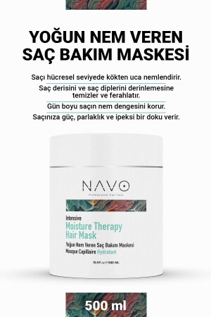 Yoğun Nem Veren Saç Maskesi Moisture Therapy Hair Mask 500 ml - 2