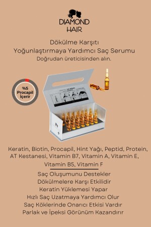 Yoğun Saç Dökülmesi Için Saç Serumu Biotin Keratin Peptid Procapil Yoğunlaştırmaya Yardımcı Vitamin - 4