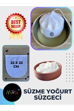 Yoğurt Süzgeci- Süzme Yoğurt- Tereyağ- Süt Süzgeci- Bez Süzgeç- Torba Süzgeç - 4