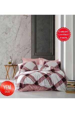 Young Room Plaid Large Square Sheet Elastic Single Duvet Cover Set TYC00686331536 - 3