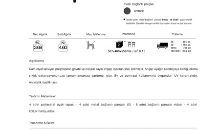 Yugo-S Wox Sandalye 2 Adet - 6