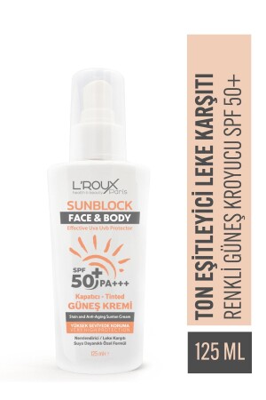 Yüksek Korumalı Leke Karşıtı Ve Cilt Tonu Eşitleyici Renkli (tinted) Güneş Kremi Spf 50- 125 Ml 8424 - 1