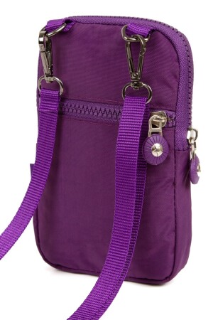 Yuppy Club Damen-Crossbody-Tasche, wasserfest, Crinkle-Mini-Handy-Geldbörse, Umhängeband, Lila, Yuppy2055 - 10