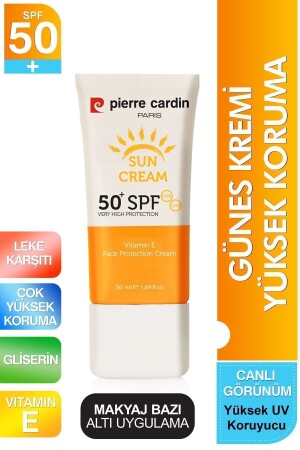 Yüz Güneş Kremi Yüksek Uv Koruma Spf 50 Leke Önleyici Renk Tonu Eşitleyici 50 ml - 1