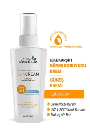 Yüz Ve Vücut Leke Karşıtı Aydınlatıcı Spf50- Yaz Ve Kış Güneş Kremi 125 Ml Sun Scream - 1