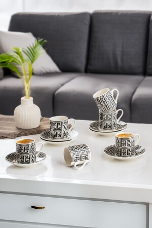 Yx-01 6-teiliges 12-teiliges türkisches Kaffeetassen-Set, Aldon-Tassen-Set - 2