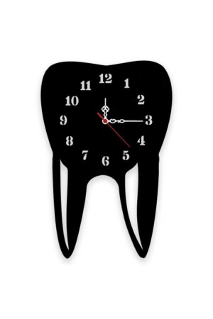 Zahnförmige hölzerne Zahnarzt-Wanduhr ecdentist000 - 1