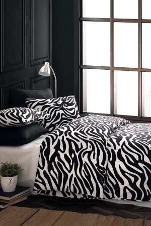 Zebra 100 % Baumwolle Ranforce King Size Bettbezug-Set 240 x 220 CTNTZE24 - 4