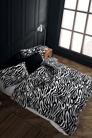 Zebra 100 % Baumwolle Ranforce King Size Bettbezug-Set 240 x 220 CTNTZE24 - 2