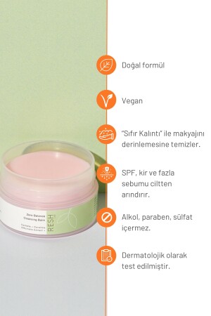 Zero Balance Cleansing Balm 100 ml – veganer Gesichtsreiniger und Make-up-Entferner auf Ölbasis reshlab01 - 5