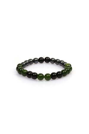 Zertifiziertes Naturstein-Entscheidungs-Talisman-Armband (ONIX-, HÄMATIT-, JADE-NATURSTEIN-ARMBAND) MysticEnergyBellelik-t - 6