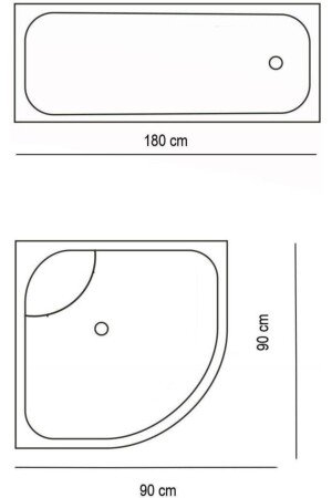 Zethome Badezimmer-Duschvorhang Bigben Single Wing 1x180x200 BAPTHBIGBEN - 6