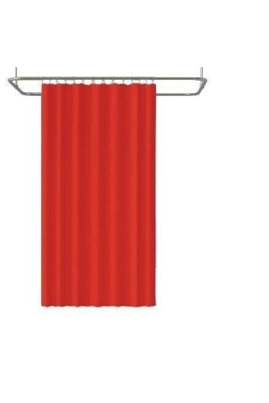 Zethome Jackline Badezimmer-Duschvorhang 0010 Rot Single Wing 1x120x200 BAPJAC0010KIRC120 - 5