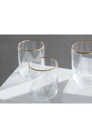 Zett Glass 3-teiliges Softdrinkglas 270 ml Gold TYC00614265408 - 4