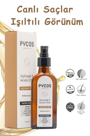 Zeytinyağı-Keratin-Argan Yağı Etkenli Besleyici ve Onarıcı Saç Bakım Kompleksi 100 ML - 5