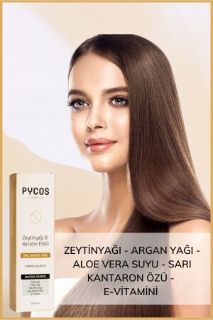 Zeytinyağı-Keratin-Argan Yağı Etkenli Besleyici ve Onarıcı Saç Bakım Kompleksi 100 ML - 7