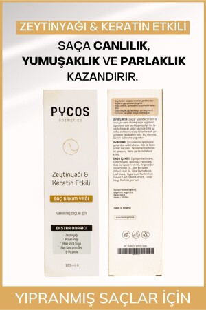 Zeytinyağı-Keratin-Argan Yağı Etkenli Besleyici ve Onarıcı Saç Bakım Kompleksi 100 ML - 8