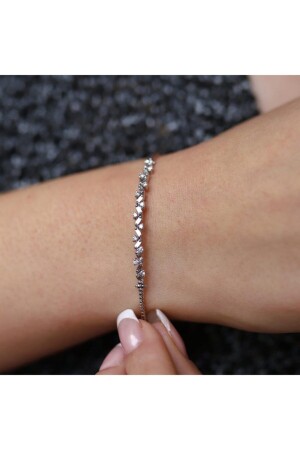 Zickzack-Baguette-Diamantarmband für Damen - 2