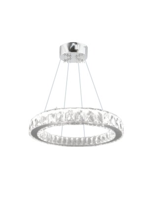 Zilla Single Modern Pendelleuchte Kristallstein LED-Kronleuchter - 3 Farben (WEISS - GELB - TAGESLICHT)30 cm SAPPHIRE30GMS - 5