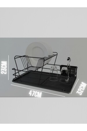 Zweistufiger Teller-Geschirrständer SM005-W - 6