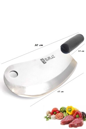 Zwiebelbeil Rüstungsmesser Hackmesser Salatmesser 17 cm GTR-2405 - 4